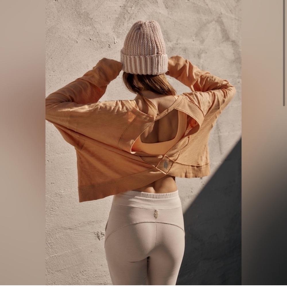 FP Movement My Time Layer. Size Small. Color Spiced Tangerine.